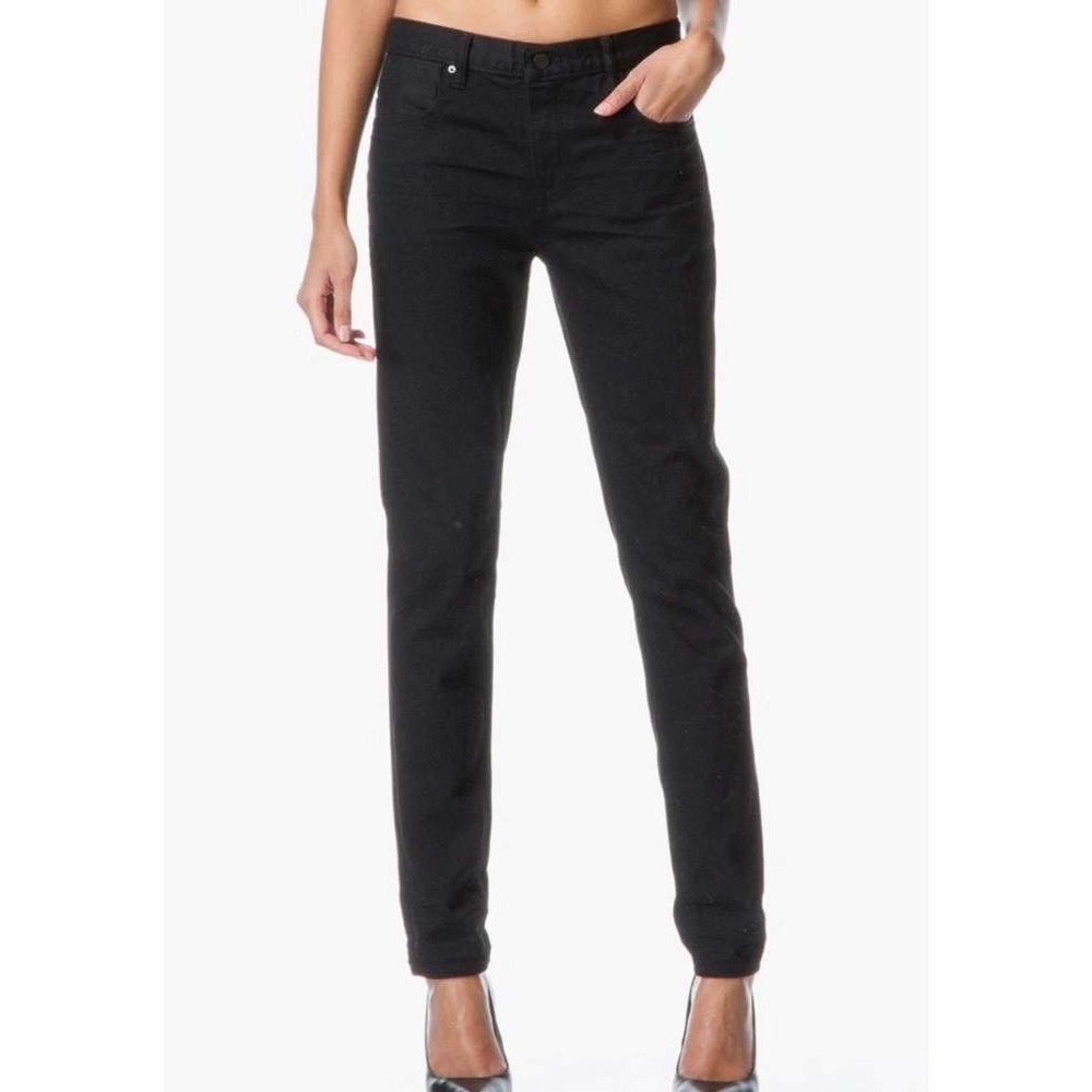 Alexander Wang Denim Wang 002 Slim Fit Jeans Black Size 26 Grunge Edgy Goth Chic
